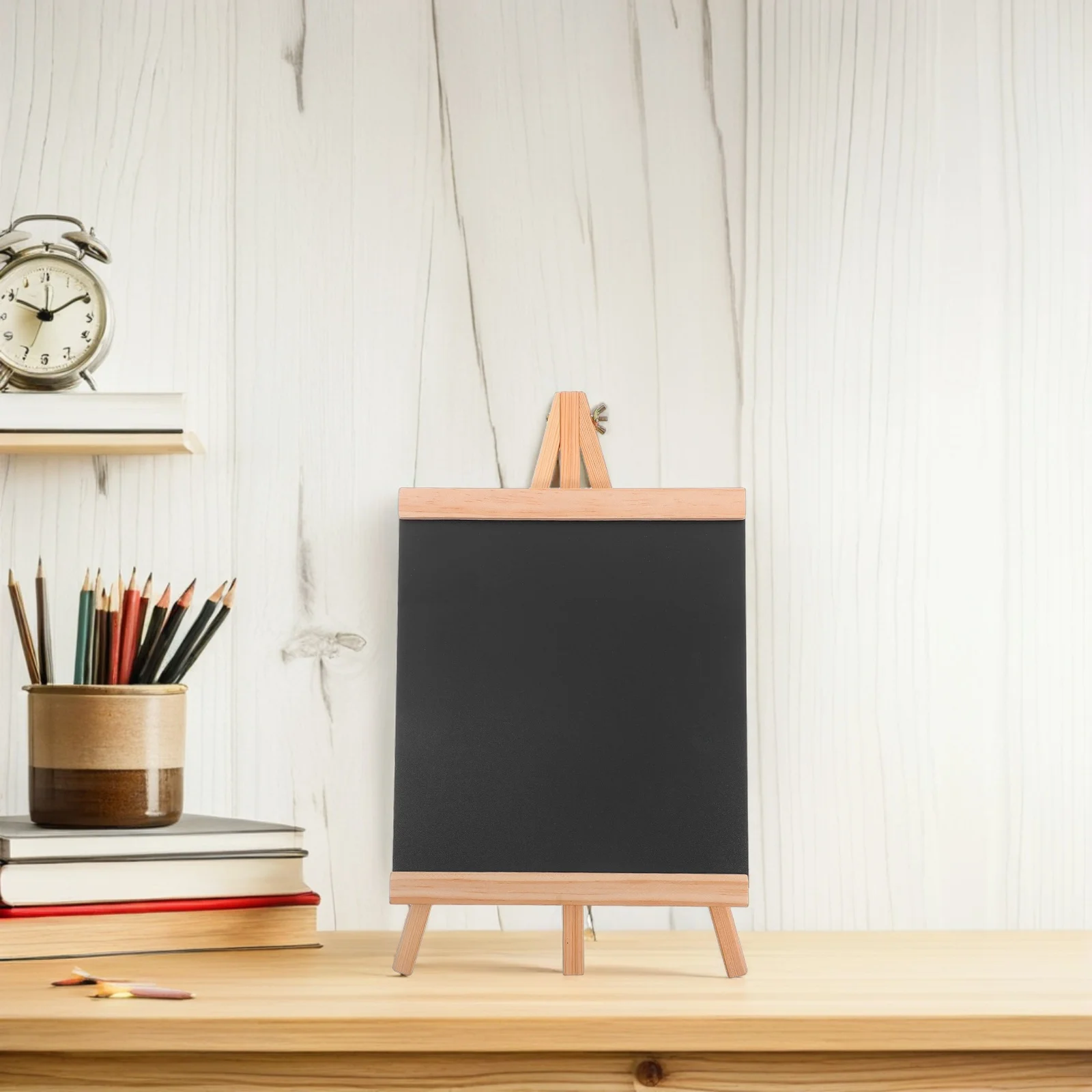 

15X9 Inch Wooden Chalkboard With A-Frame Stand Erasable Surface For Kitchen Bar Restaurant Wedding Weekly Menu Board Small