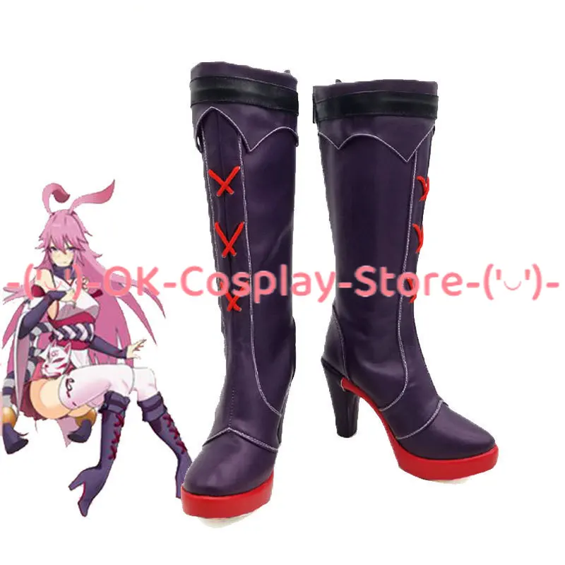 

Game Honkai Impact 3 Yae Sakura Cosplay Shoes PU Leather Shoes Halloween Carnival Boots Prop Custom Made