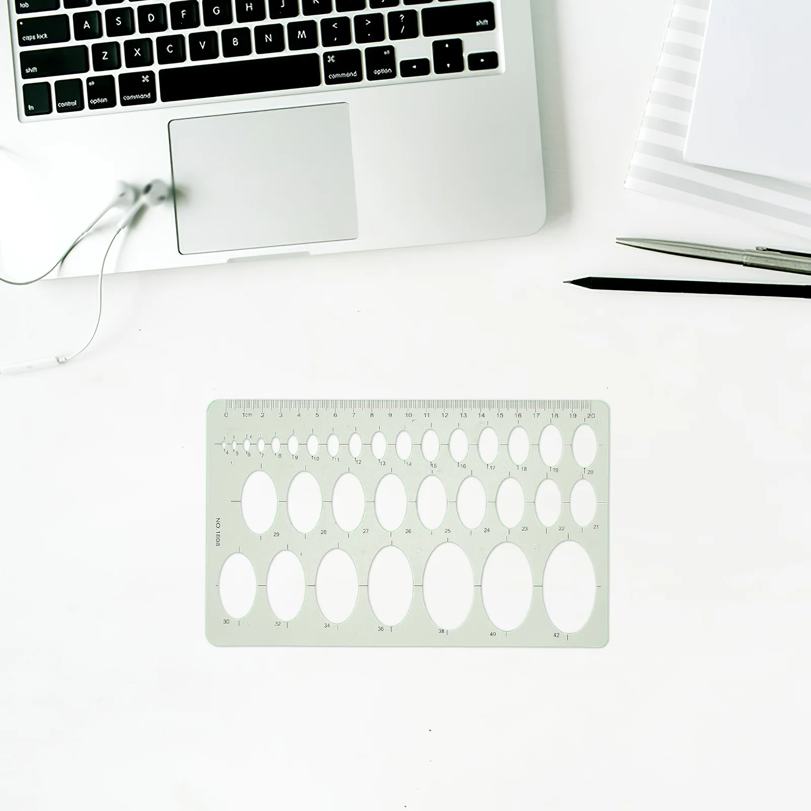 

9pcs Measuring Template Ruler Geometric Drawing Templates For Office Home School Plastic Circle Stencils Kids Stencils