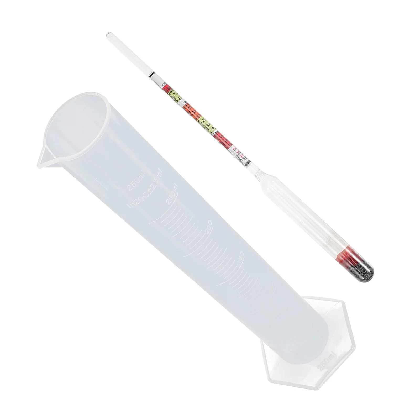 

1Set Sugar Meter Hydrometer Tester Kit with Test Jar for Beer Wine Whiskey Liquor Brewing Supplies Starter Kit