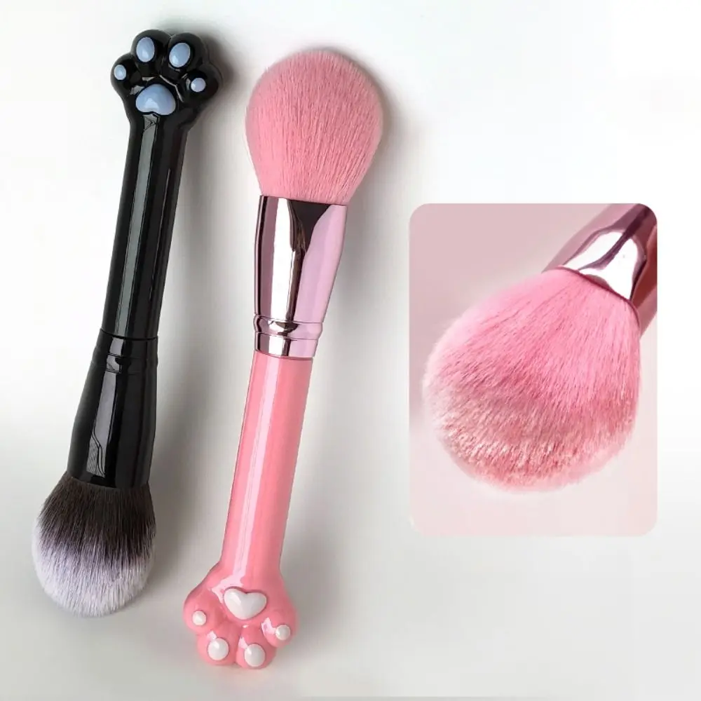 Schattige Kattenklauw Make-Up Borstels Zachte Borstelharen Draagbare Losse Poederborstels Multifunctionele Multifunctionele Cosmetica Tool Make-Up