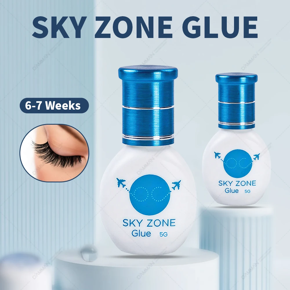 

50 Bottle Sky Zone Eyelash Extension Glue Korea Original Lashes Adhesive 1-2s Quickly Drying Lashes Glue Beauty Makeup Tools