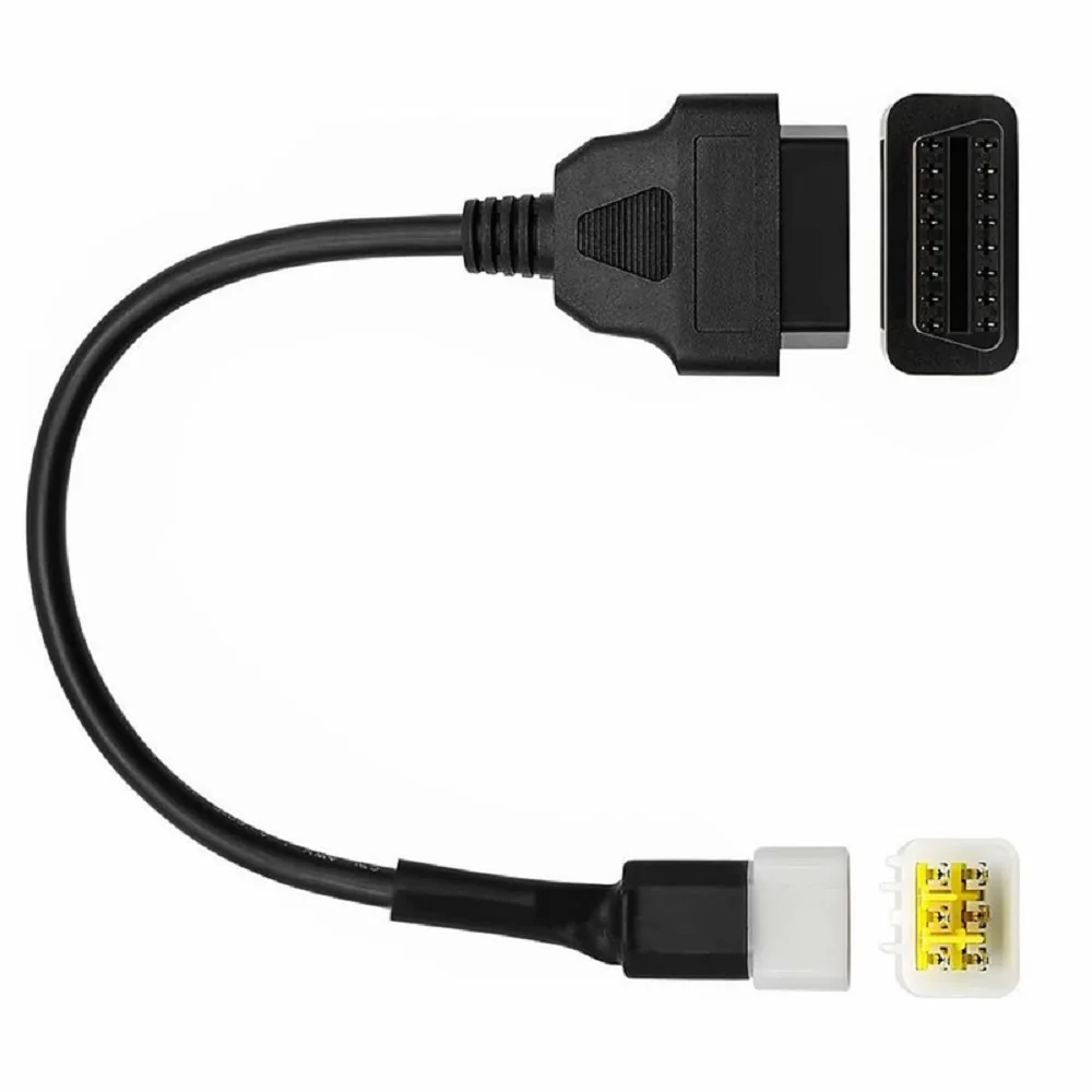 1PCS For OBD to 6 pin Cable Motorcycle OBD2 Connector Cables Adapter OBD Diagnostic Cable Extension Connectors