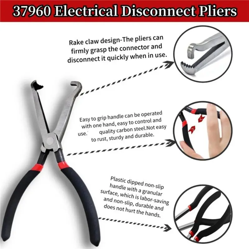 HLZS-4X Electrical Disconnect Pliers,Electrical Connector Pliers For Cars,Fuel Line Petrol Clip Pipe Pliers