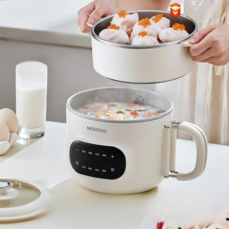 

Mini Electric Rice Cooker, 2L Non-Stick Scratch-Resistant Pot, Multi-Functional Dorm Cooker, Keep Warm for Home Kitchen