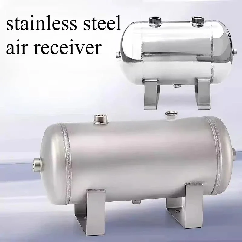 Suitable for 1L 2L 3L Air Compressor Tank Air Pressure Tank Small Gas Storage Tank Vacuum Buffer Stainless Steel Gasholder