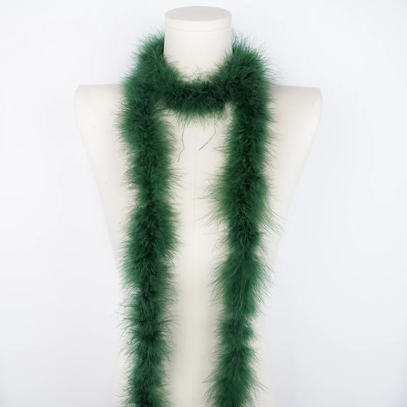 15g 2m Colorful Turkey Marabou Feather Boa Soft Feather Trim DIY Costume Wedding Party Stage Decoration Craft Supplies