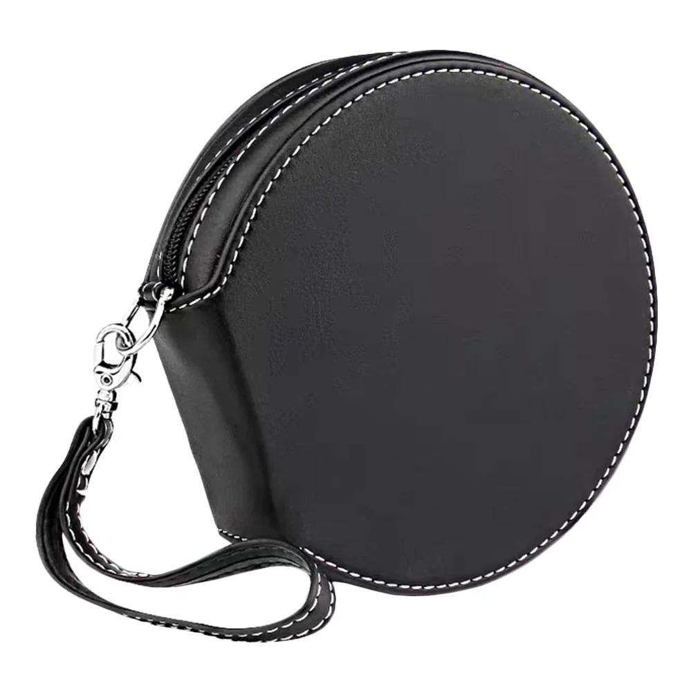 1Pc Car CD Storage Bag Car CD Bag Portable Zipper CD Storage Pouch (Black) Zipper CD Pouch CD Organizer