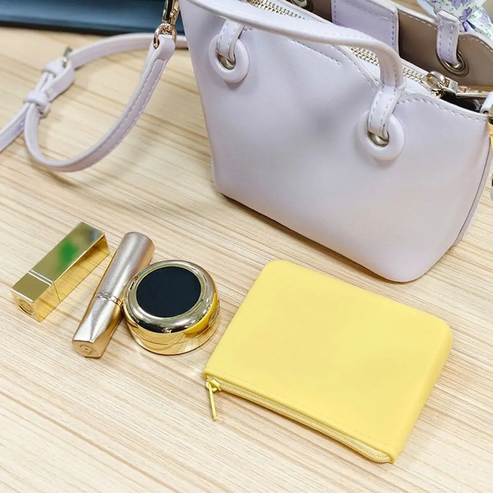 Rectangular Wallet Silicone Space Saving Cosmetic Storage Bag Multifunction Earphone Bag Mobile Coin Money