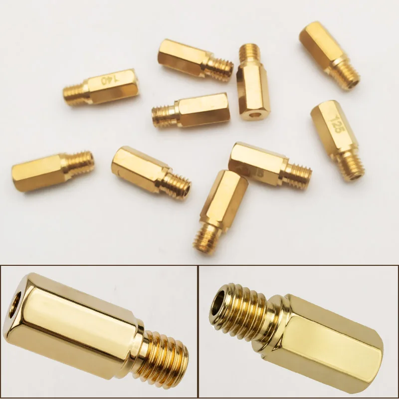 10PCS Main Jet M5 Thread 6mm Head for Keihin FCR OKO KOSO PE PWK Carburetor Hexagon Motorcycle Main Injector Nozzle