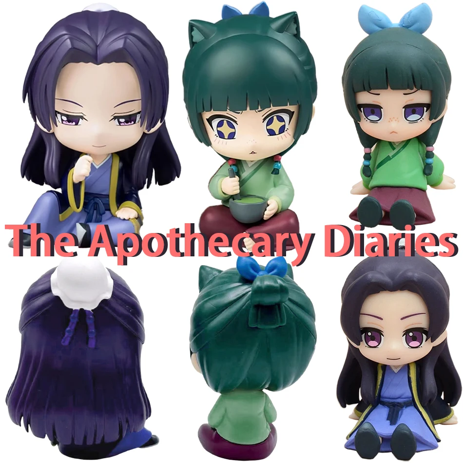 Q-Version Die Apotheker-Tagebücher Maomao Jinshi Mini-Figur Anime-Zubehör Kawaii Sitzfiguren Desktop-Ornamente Modell Geschenk