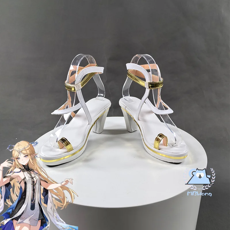 

Game Wuthering Waves Cartethyia Cosplay Costume Shoes Blessed Maiden Cartethyia High Heeled Shoes For Hallowmas Party Adult