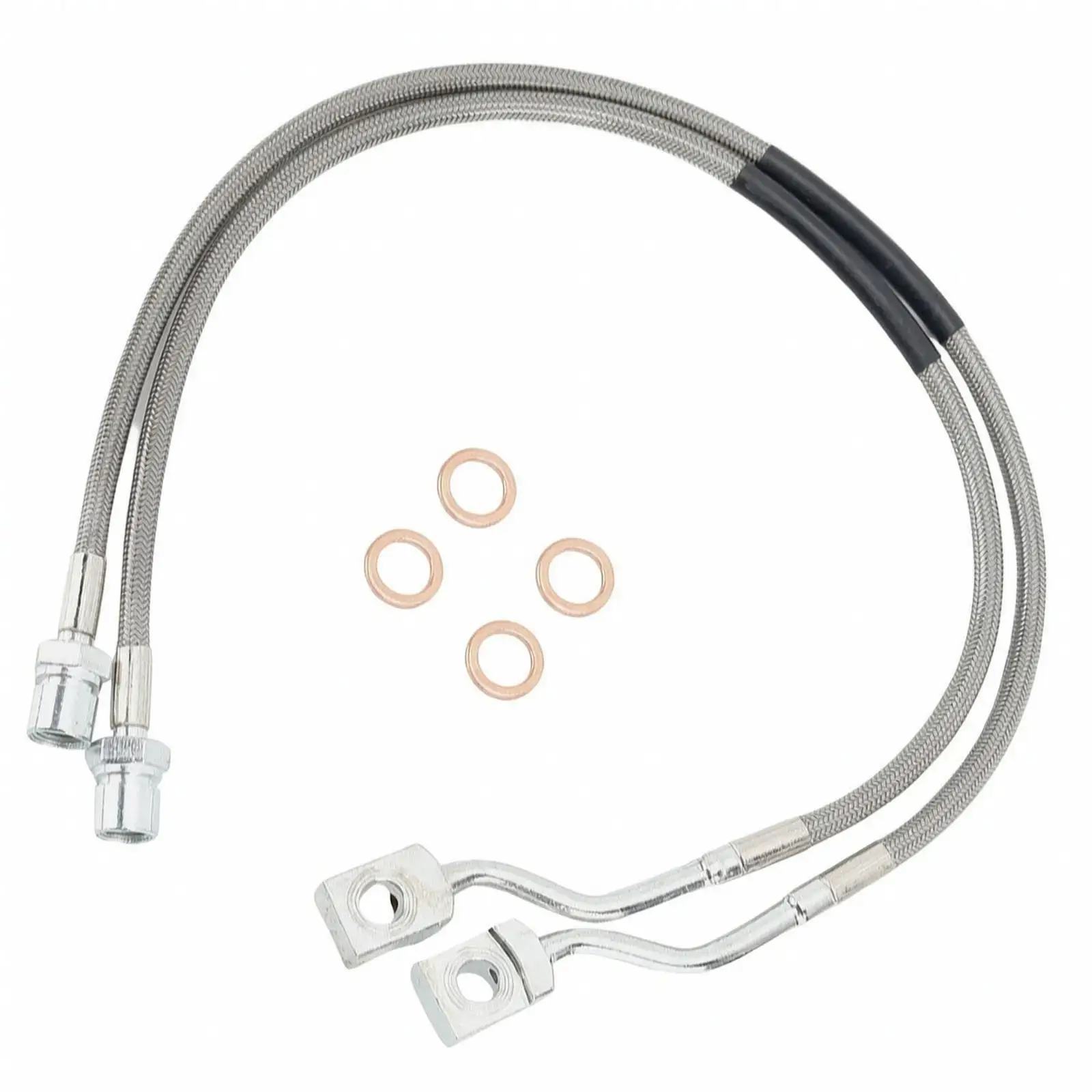 Replacement Brake Tube Front Hose Stainless Steel Braided for American Pickup 1500 2500 3500HD 2017 2019