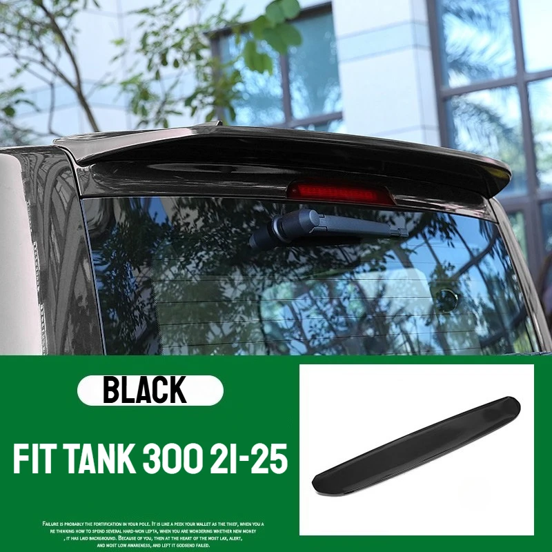 

Подходит для GWM WEY Tank 300 2021-2024, гоночный спойлер/крыло, крышка багажника, автомобильные аксессуары, задний спойлер на крышу багажника