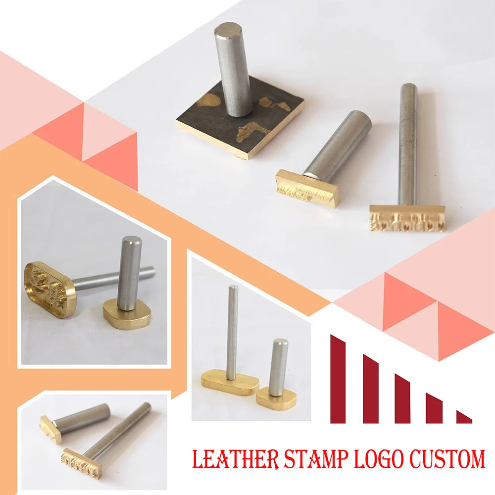 Leather Stamp LOGO Customisation Brass Mould Hand Punching Leather Stamps Brand Working Carving Stamping Punches Tools Craft