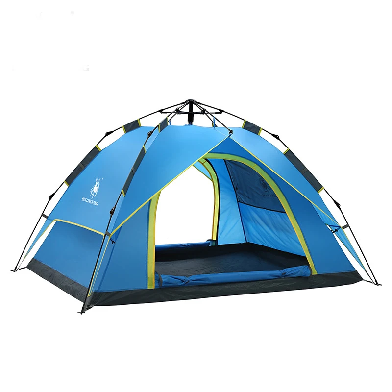 

Automatic 3-4 Person Double Layer Waterproof Windproof Multifunctional Camping Beach Fishing Tent Barraca Bivvy