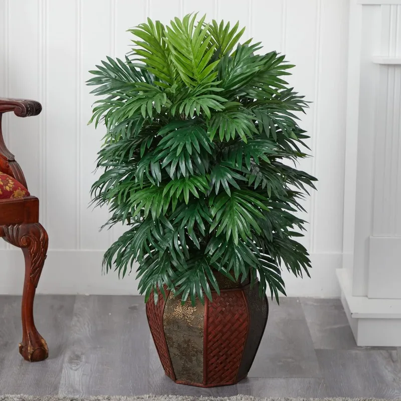 Areca Palm with Vase Silk Plant, 38