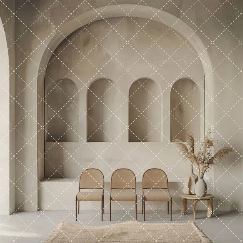 Фон с арочными дверями Mehofond в стиле бохо, трава для беременных, портретная студия для взрослых, винтажный художественный текстурный фон для фотосъемки