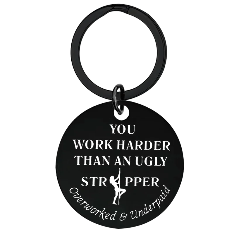 Funny Coworkers Keychain Pendant Employee Appreciation Gifts Key Chains Colleague Best Friend Going Away Leaving Retirement Gift