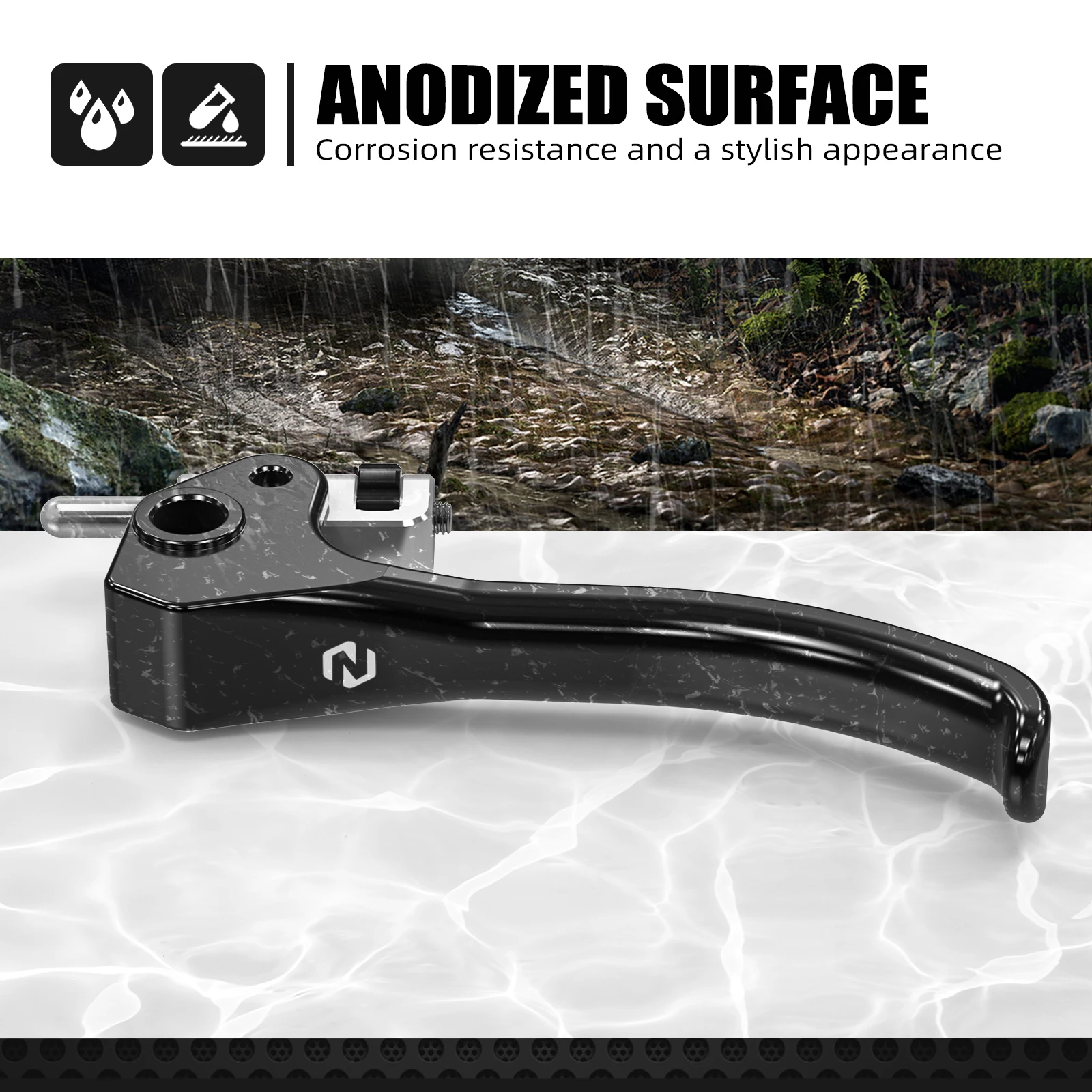 NICECNC Osłona zbiorniczka płynu hamulcowego i sprzęgła przedniego hamulca oraz krótka dźwignia sprzęgła i hamulca do Husqvarna TE 300 2022-2024, TE250, FE 450, FE501