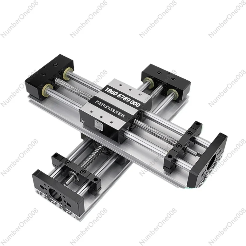 Double Optical Axis Rail Linear Slide Table 1605 Ball Screw, Servo Cross XYZ Three-axis Aluminum Electric Guide Module