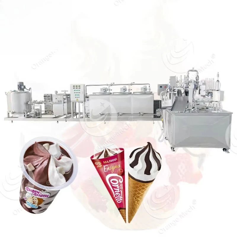 Industrial Ice Creme Machine Chocolate Ice Cream Manufacturing Equipment Ice Cream Production Line China
