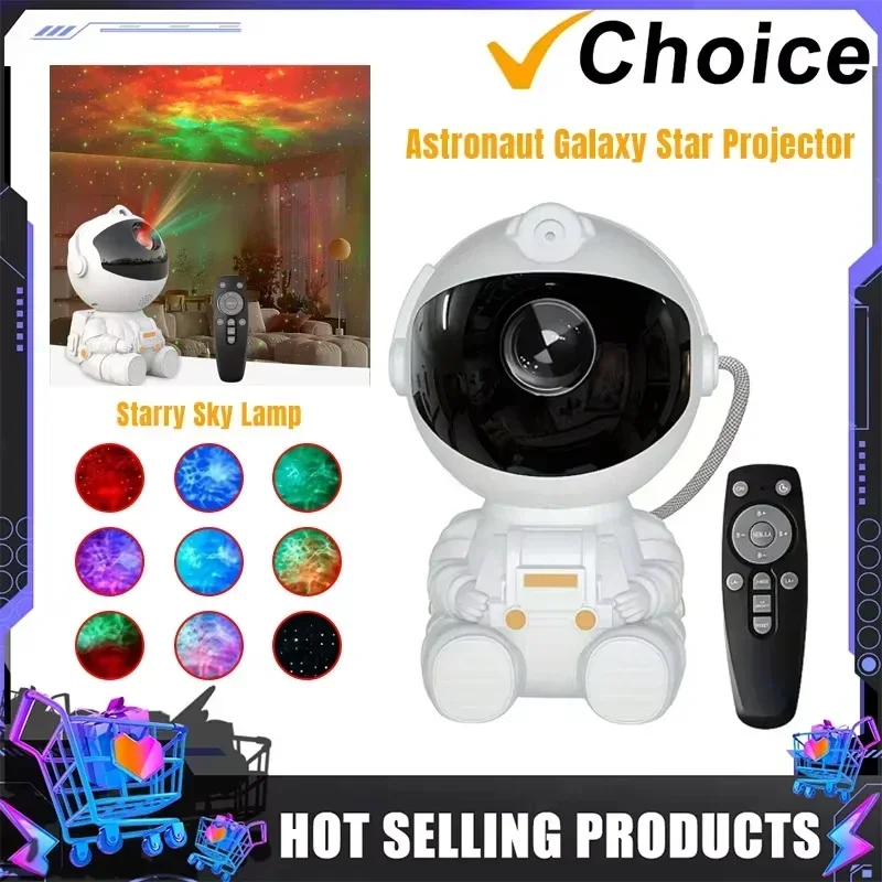 

Astronaut Starry Sky Galaxy Projection Night Light Projector Ceiling Starry Sky Decoration with Remote Best Gift Children's Room