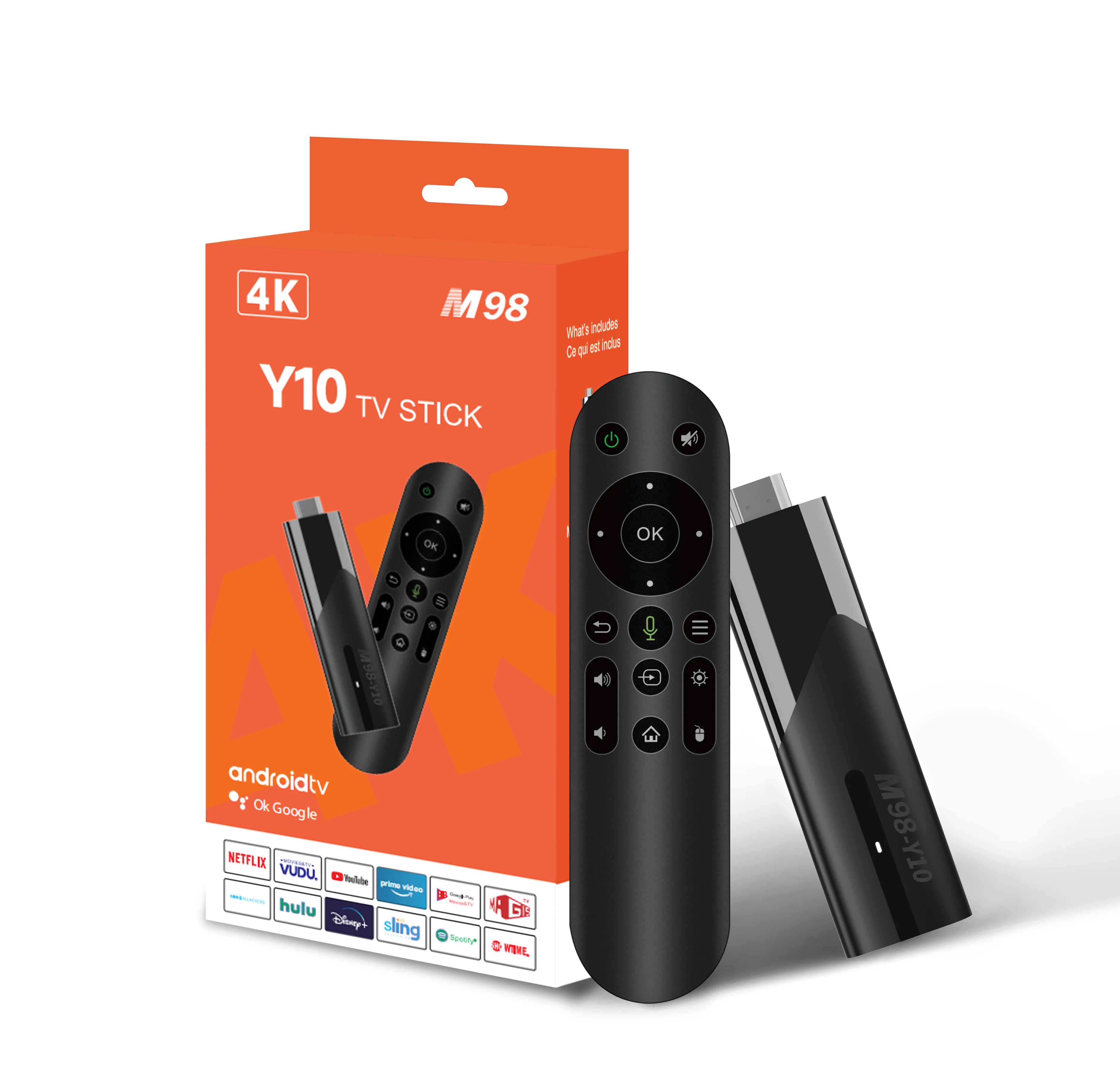 Smart TV Stick com Dual Wi-Fi, Android 13, HDR10 +, Set Top Box, 4K, 1080P, Google, YouTube, Rede NETFLIX, Media Player