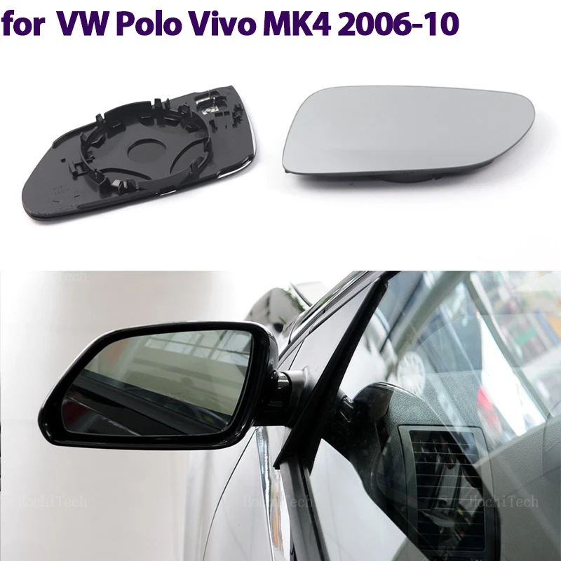 Side Rearview Mirror Heating Glass Heated Mirror Lens Fit For VW Volkswagen Polo Vivo GTI 4 MK4 Facelift 2006-2010