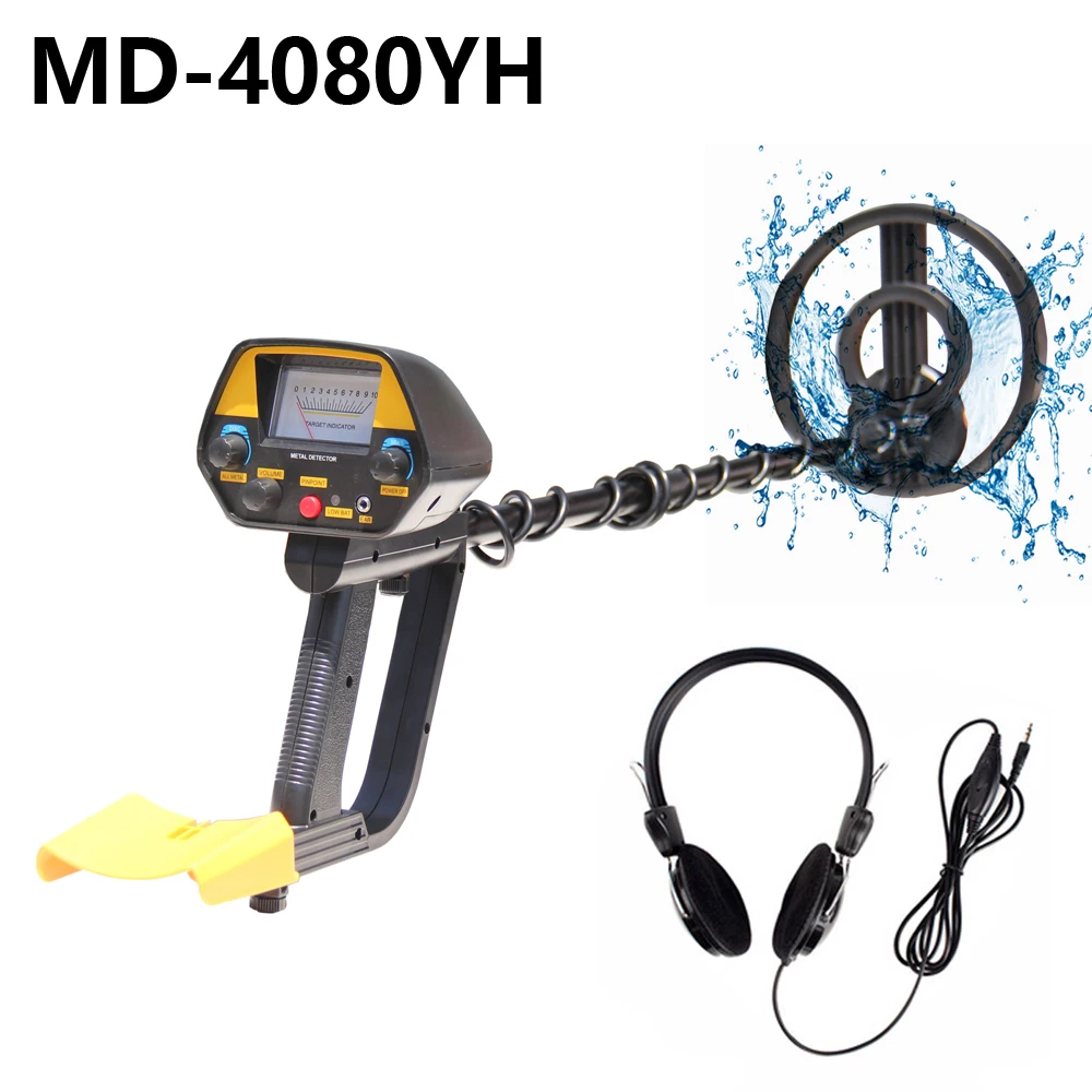 Lihgt Weight Metal Detector MD-4080 High Sensitivity Underground Treasure Hunter Gold Detector Digger Tracker