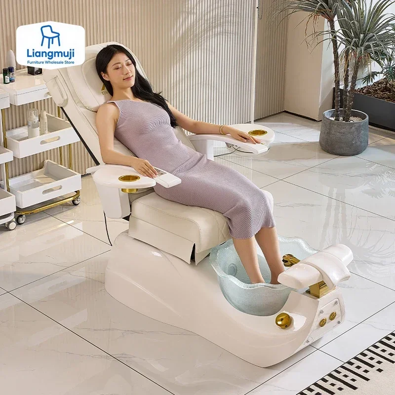 

Pedicure Chair.Pacific GT Pedicure Spa Chair For Professional Salons & Spas, Shiatsu Massage Chair, LED Light In Bowl, M06