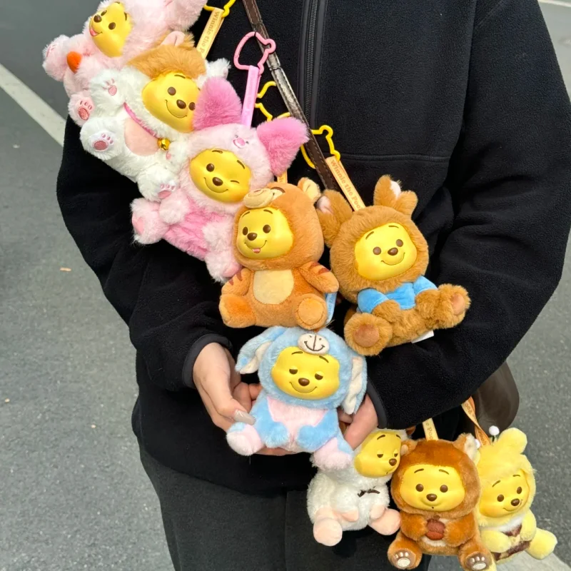 

Pooh Bear Pendant Blind Box Winnie Series Naughty Party Vinyl Children'S Toy Anime Peripheral Model Children Birthday Ornament