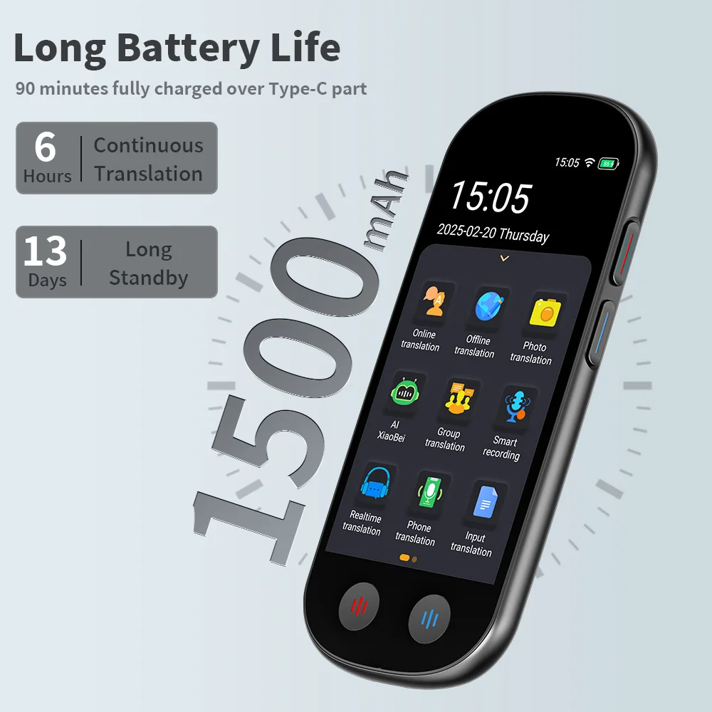VORMOR Z9 Translation Device Online 150 Languages Two Way Instant Speech Translator Offline Automatic Voice Translator Machine