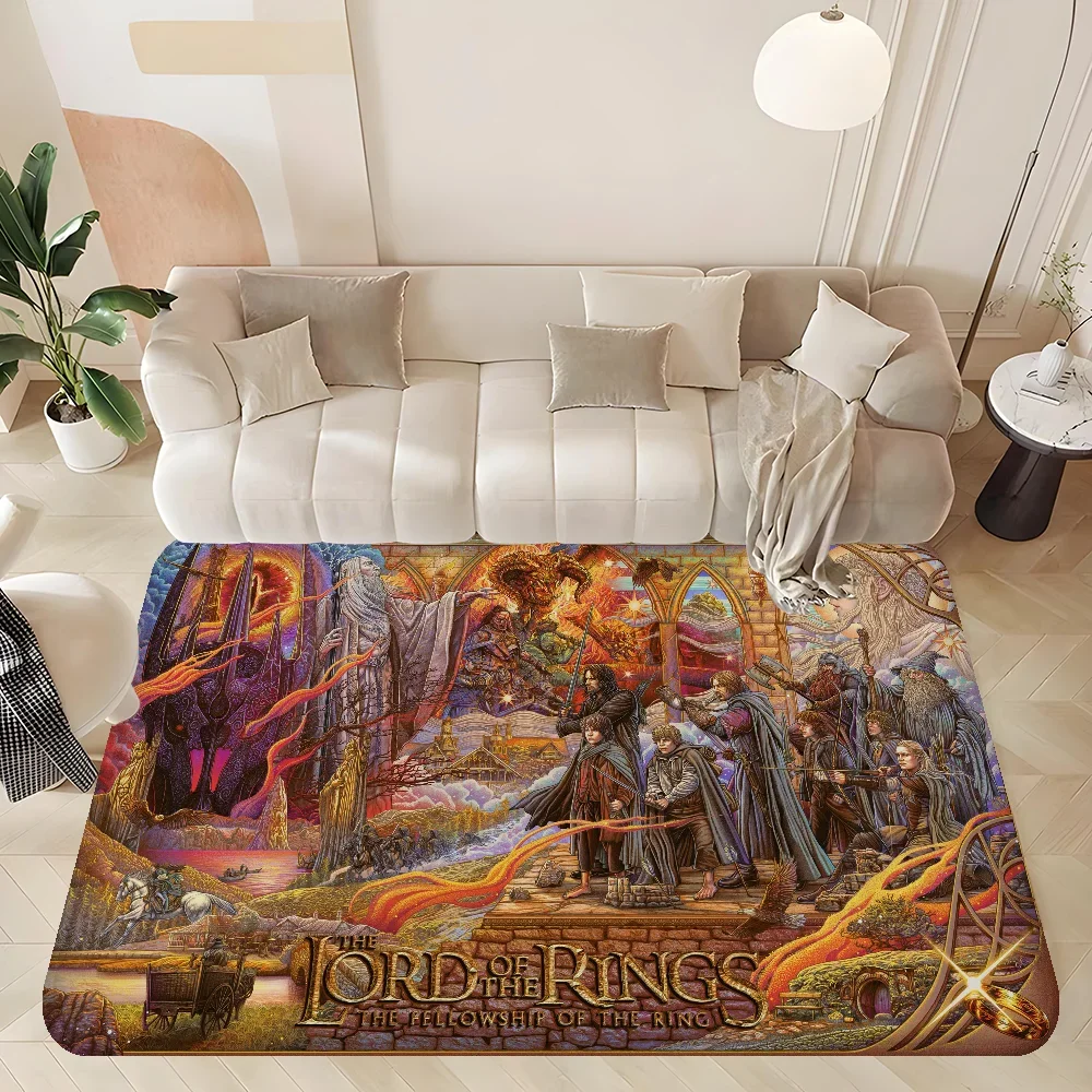 T-The H-Hobbit L-Lord Of The R-Rings Bathroom Mat Kids Room Bedroom Decoration Balcony Anti-Slip Doormat Living Room Welcome Rug