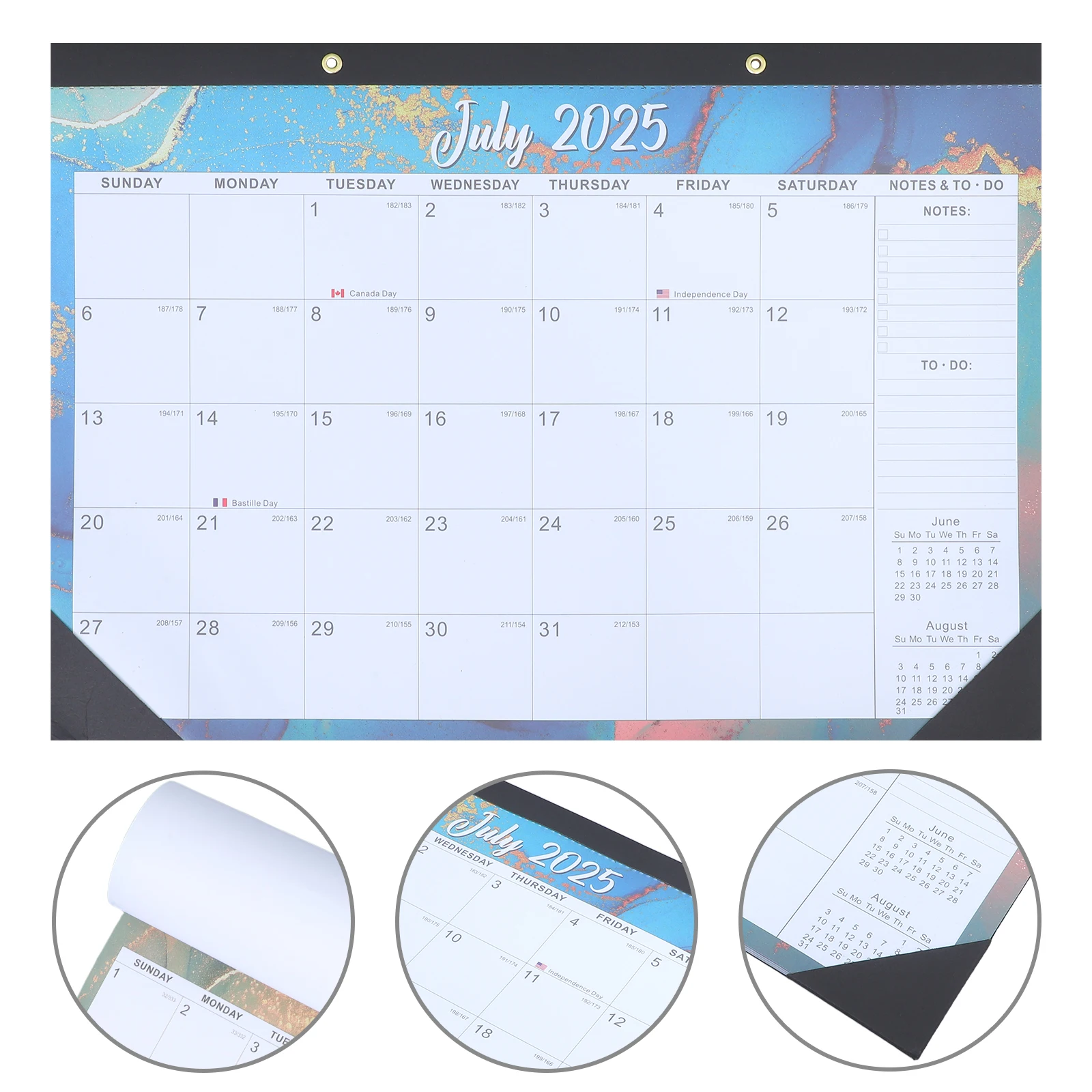 

18-Month Wall 2025-2026 Large Monthly Planner Hanging English Calendar For Home Office School Ample Writing Space Long-Lasting