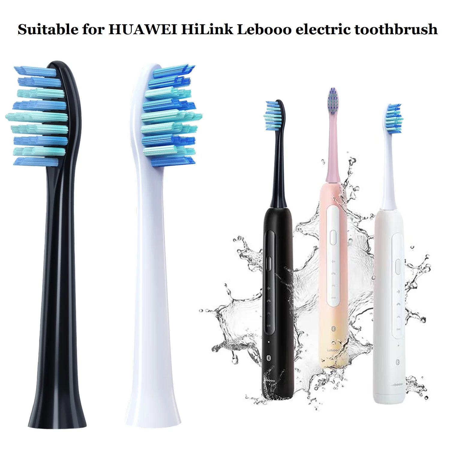 Têtes de brosse à dents électrique de rechange pour HUAWEI, nettoyeur de dents, élimination de la plaque dentaire avec couvercle anti-poussière, HiLink Lebooo, 4 pièces