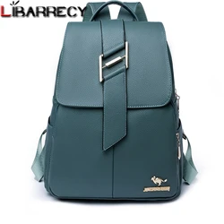 Luxury Designer New Ladies Anti-theft Backpack High Quality Leather Solid Color Women's Backpack Fashion New Student Bag Bolsos