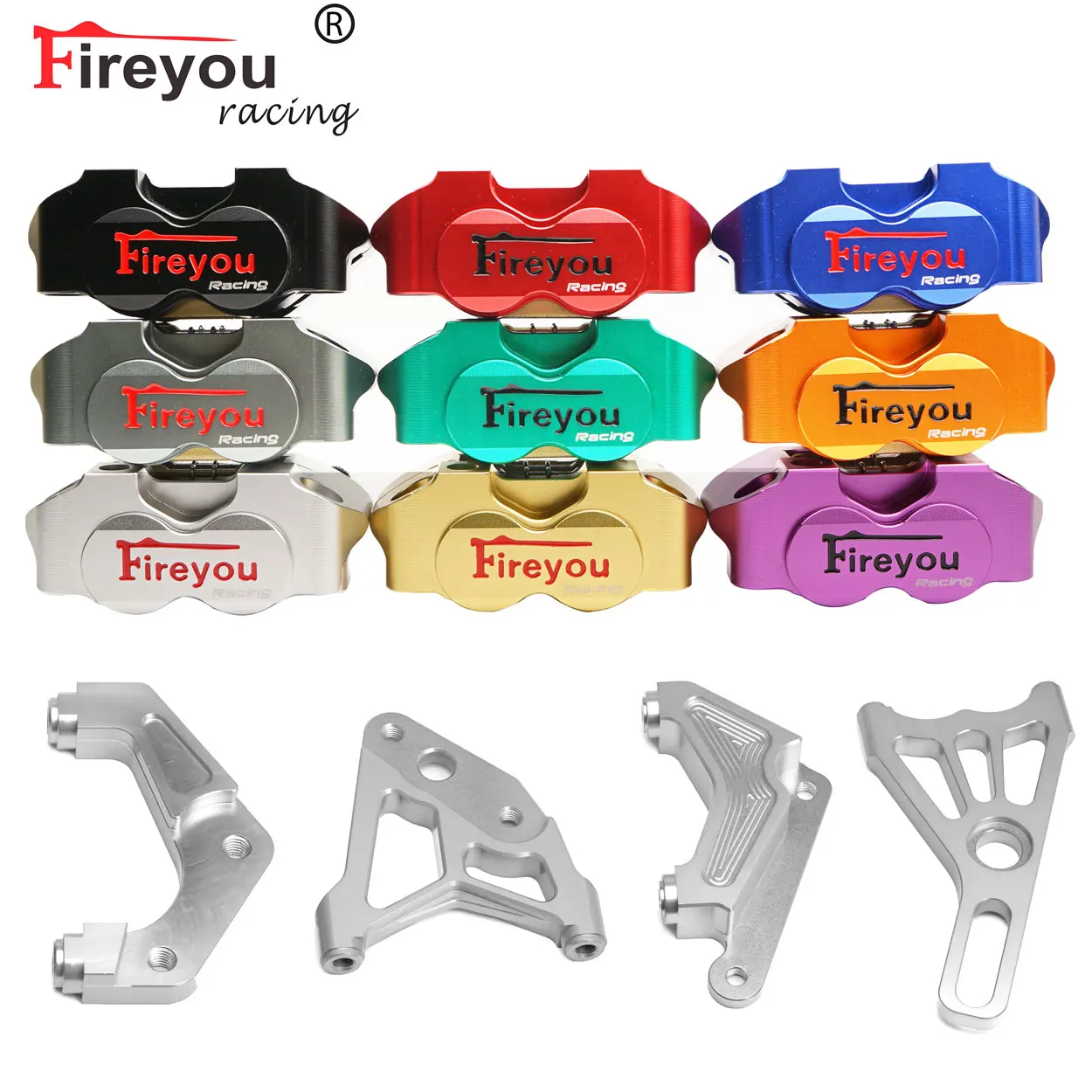 Motorcycle Modification Electric Moto RPM Brake Caliper four Piston for Yamaha Aerox MBK Nitro RSZ JOG RR BWS 100 Zuma Scooter