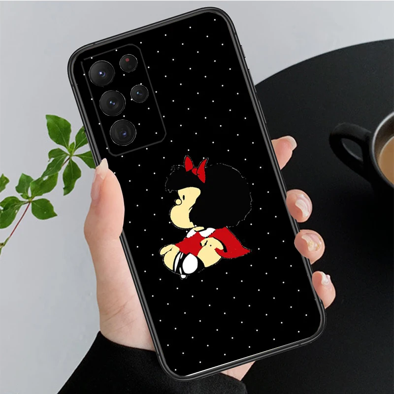 Mafalda Phone Case for Samsung Galaxy A73 A13 A22  A32 A71 A33 A52 A53 A72 A73 A51 A31 A23 A34 A54 A52 A53S Funda