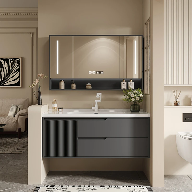 Black Creative Luxury Bathroom Cabinet 6
