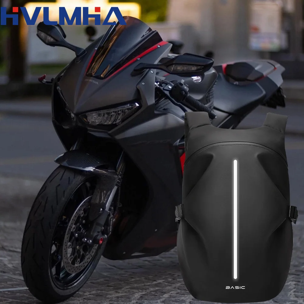 Riding Backpack Motorcycle Helmet Backpack Female Motorcycle Rider Waterproof Travel Bag Men's Large Capacity