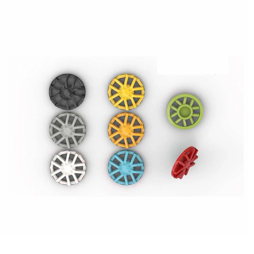 Toy MOC Wheel Cover 1.875x0.4 Small Particle Building Block Parts 21252 Compatible with LEGO 24308a