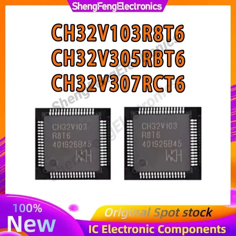 

5 шт. CH32V307RCT6 CH32V103R8T6 CH32V305RBT6 CH32V307RC CH32V103R8 CH32V305RB CH32V307 CH32V103 CH32V305 CH IC MCU Chip LQFP-64
