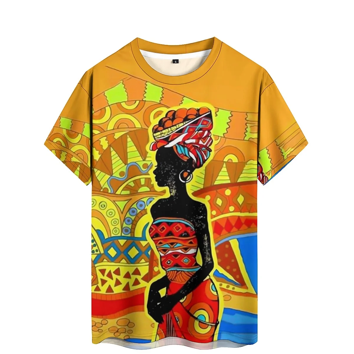 Tie-Dye Craft Men's 3D Printed Short-Sleeve T-Shirt - Pajama Style, Crew Neck Top