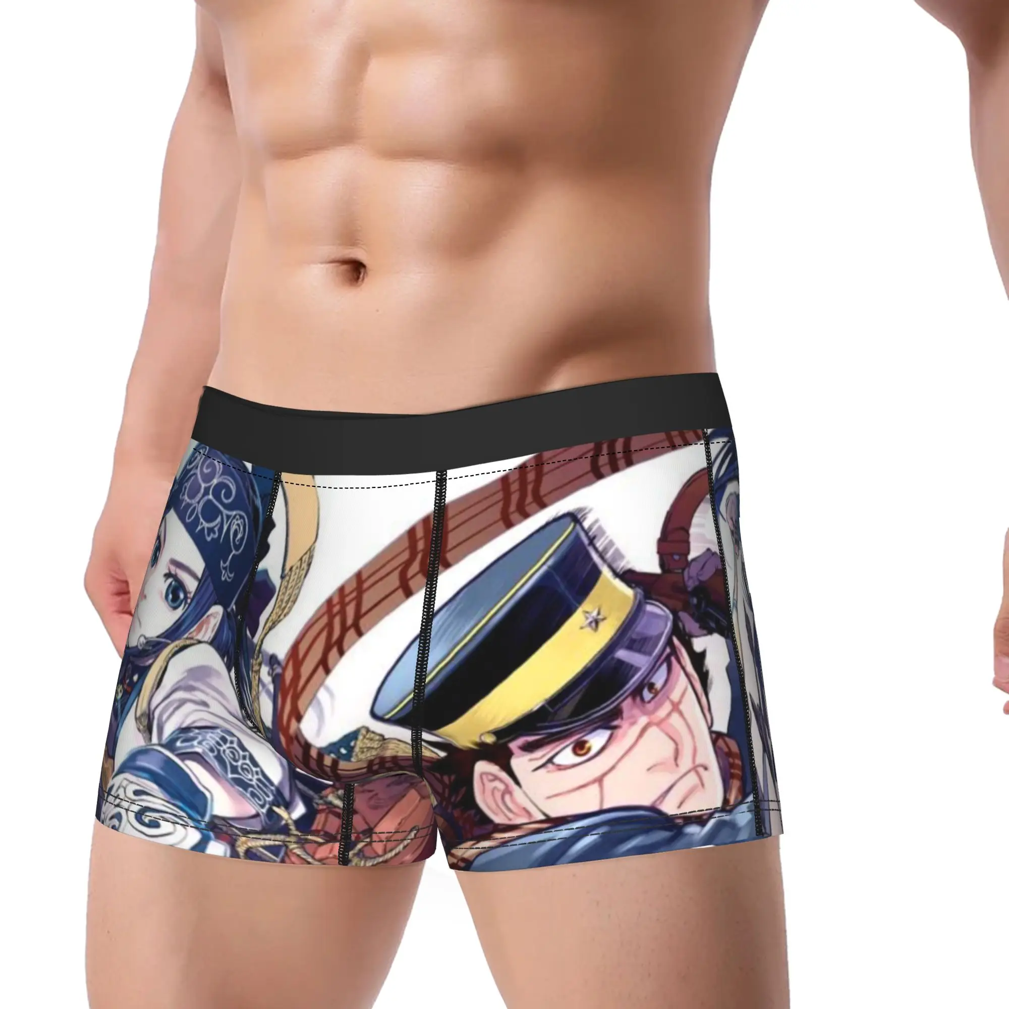 Golden Kamuy Underpants Homme Panties Male Underwear Golden Kamuy Ventilate Shorts Boxer Briefs