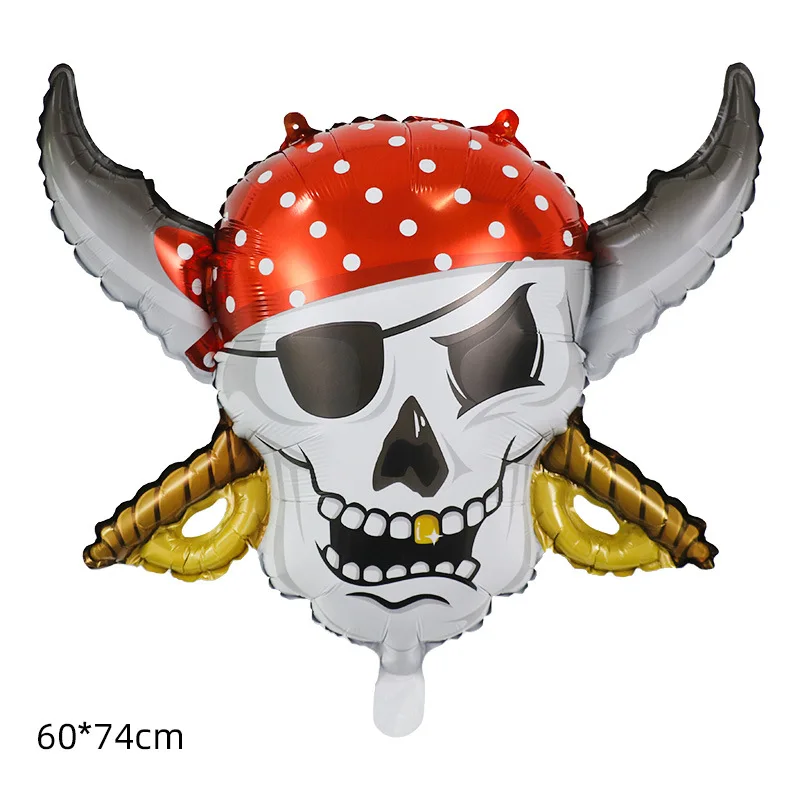 Pirate party balloon Banner decor Pirate Skull balloon Pirate ship balloon kids Pirate Birthday Party Decoration balloon Banner