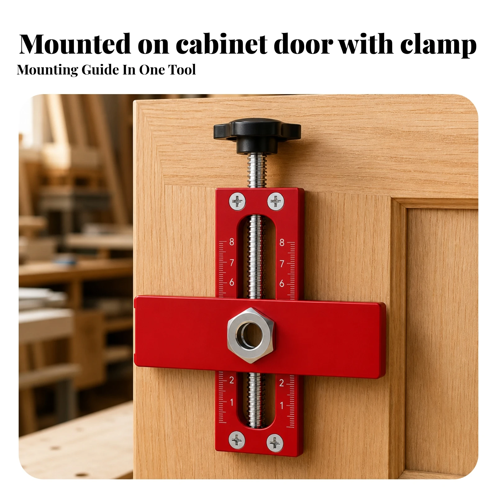 Woodworking Jig - Schranktür-Installationsvorrichtung Präzise Schranktür-Montagevorrichtung Schnell Einstellbar Breite