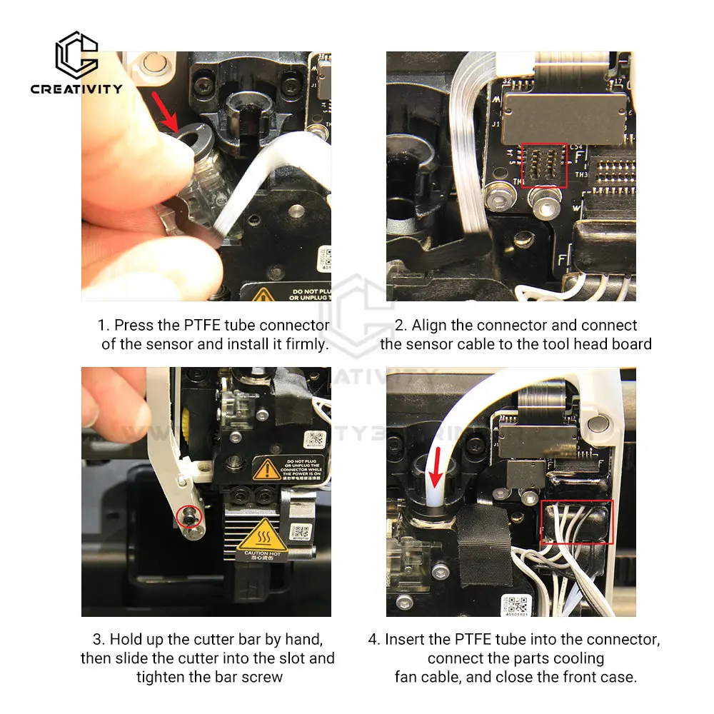 ل بامبو مختبر P1S/P1P الطارد خيوط الاستشعار استبدال أجزاء طابعة ثلاثية الأبعاد قاعة لوحة توزيع للطابعة سلسلة بامبو P1 #5
