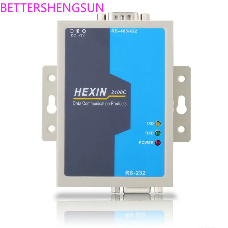 

HXSP-2108C RS232 to RS485/422 industrial grade Equipped with lightning protection photoelectric isolation converter