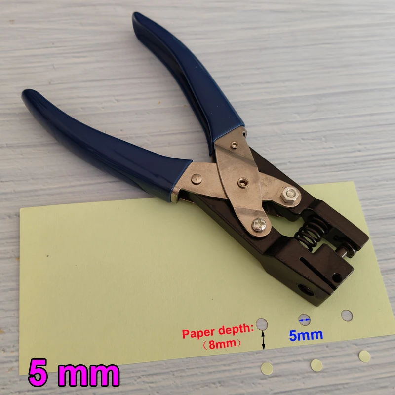 맞춤형 구멍 펀치 종이 PVC 카드 원형 펀칭 도구, 슬롯 펀치, 2mm, 3mm, 4mm, 5mm, 6mm, 8mm